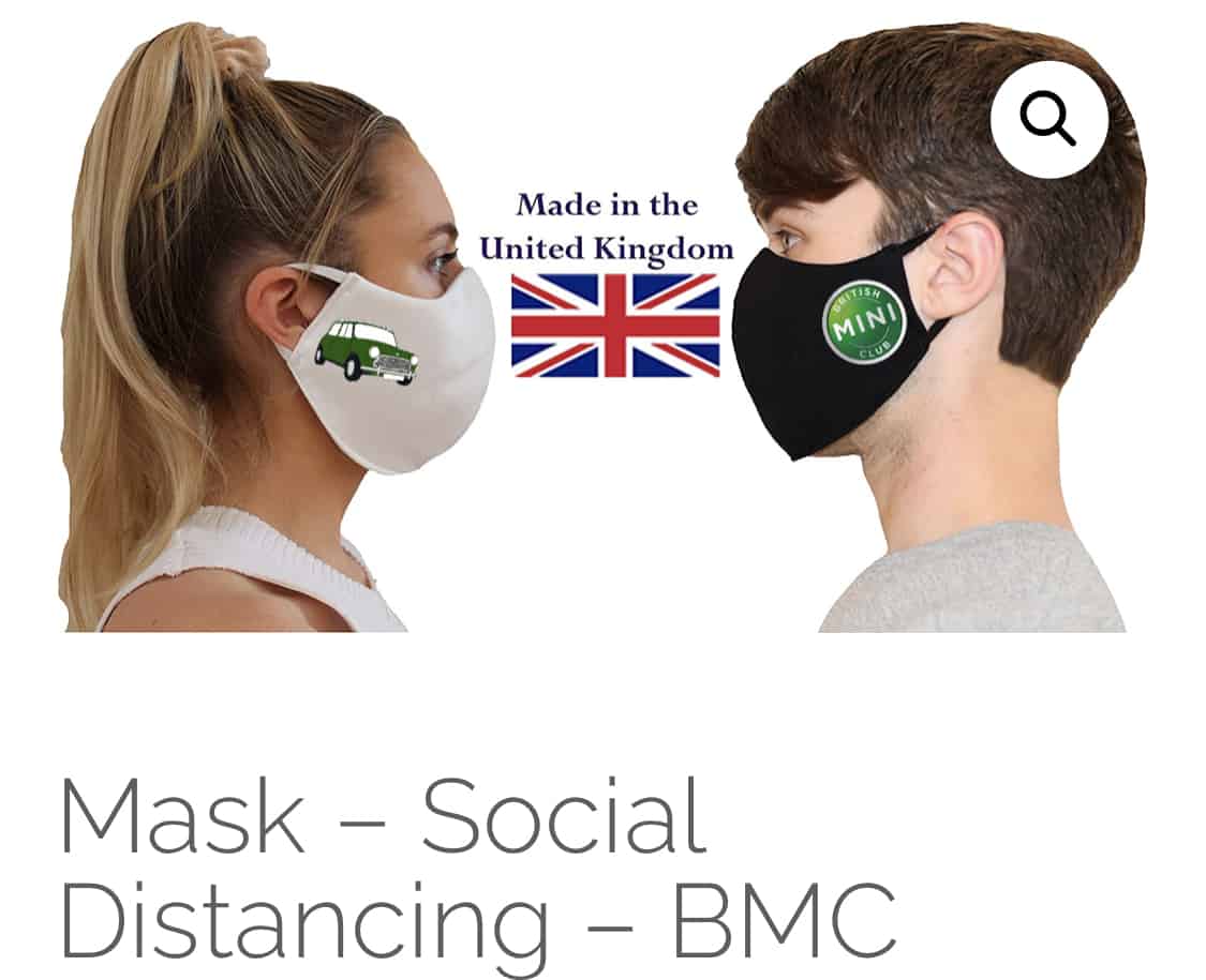 British Mini Club Face Mask British Mini Club